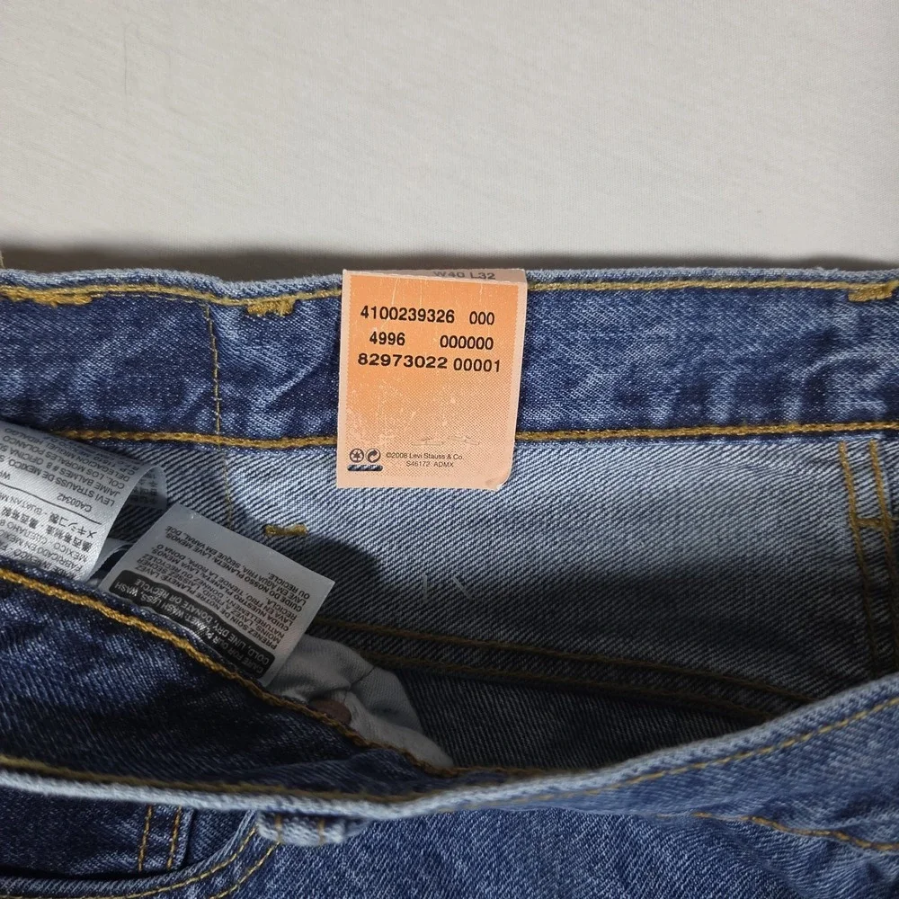 Levi's 501 Original Fit Jeans 40x32‎ NWT 2014 Deadstock NOS Med Stonewash Mexico